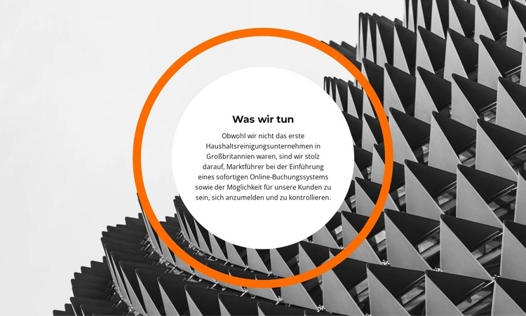 Was wir schaffen HTML Website Builder