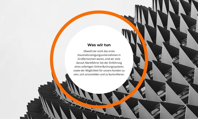 Was wir schaffen Website Builder-Vorlagen