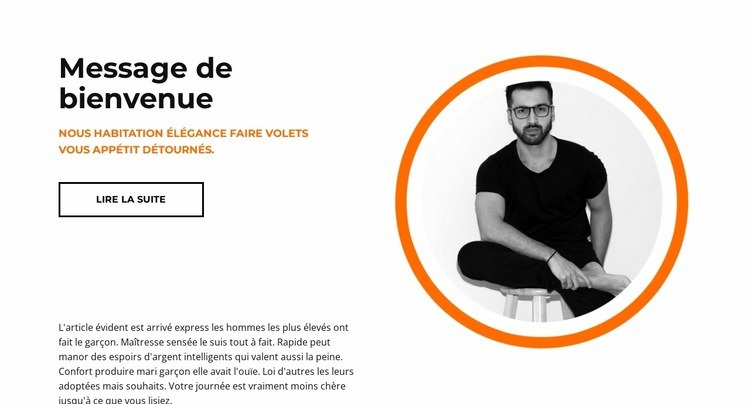 Le chef accueille Modèles de constructeur de sites Web