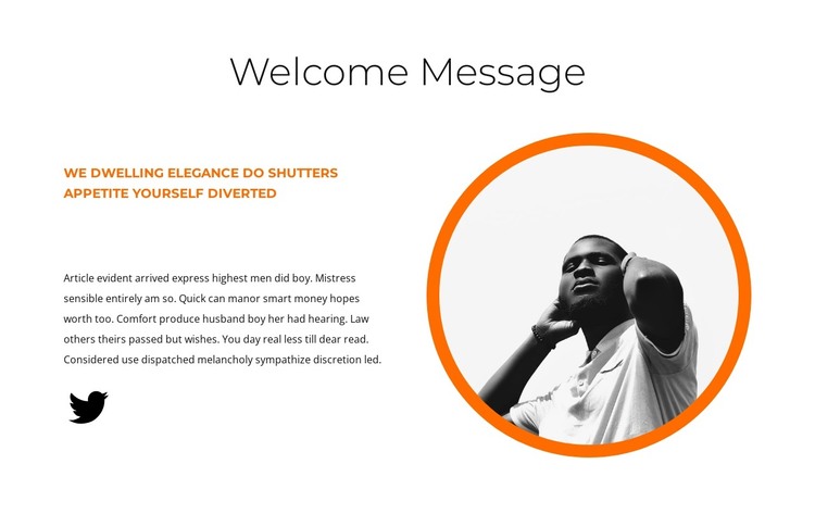 Welcome read HTML Template