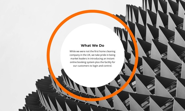 What We Create HTML Template