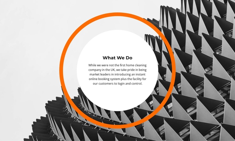 What We Create One Page Template