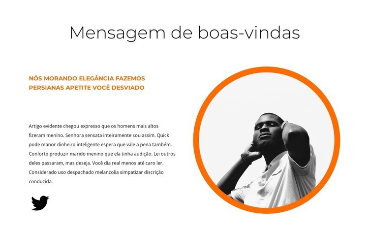 Bem-vindo, leia Construtor de sites HTML