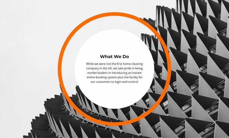 What We Create Landing Page