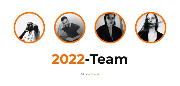 Tatsächliches Team HTML5-Vorlage