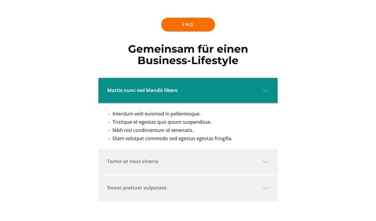 Hauptfragen Website design