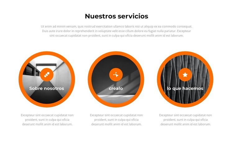 Estructura del proyecto empresarial Plantillas de creación de sitios web