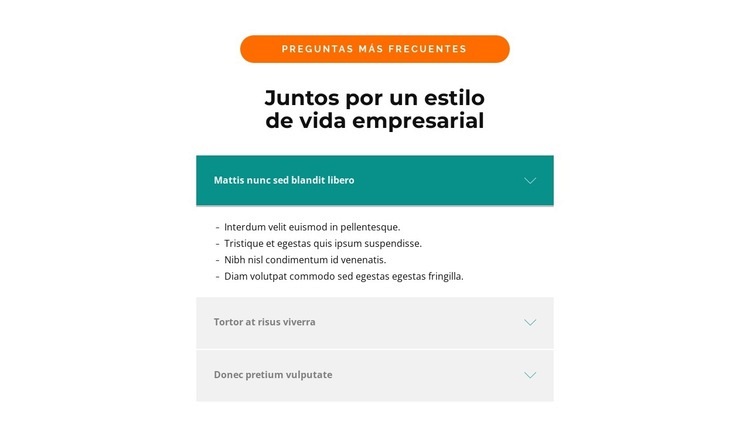 Preguntas principales Diseño de páginas web