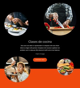 Tema De WordPress Clases Prácticas De Cocina Para Cualquier Dispositivo