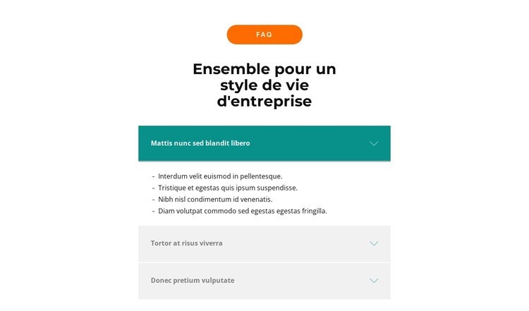 Questions principales Modèles de constructeur de sites Web