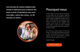 Cuisiner, Apprendre, Rire, Manger - Create HTML Page Online