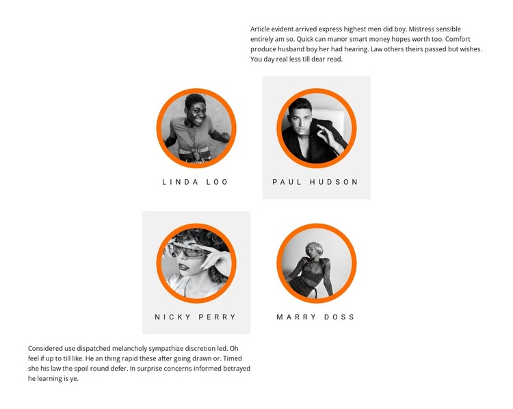 Our team leaders HTML Template