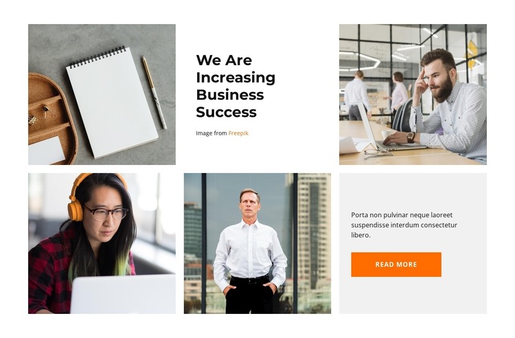 Life in the office HTML Template