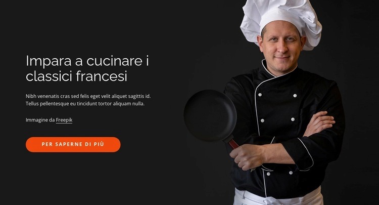 Corsi di cucina tradizionale Modello HTML5