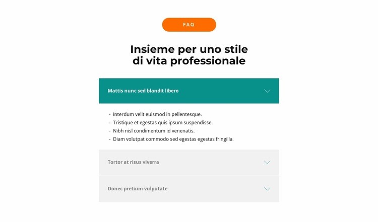 Domande principali Modello HTML5