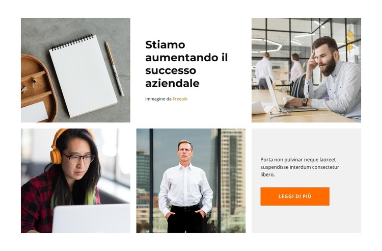 La vita in ufficio Modello di sito Web