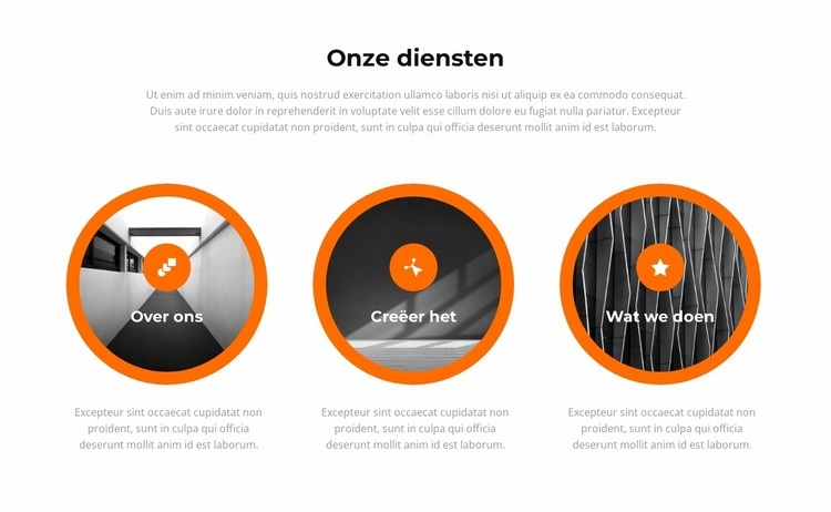 Zakelijke projectstructuur Website ontwerp