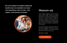 Koken, Leren, Lachen, Eten - Website-Ontwerpsjabloon