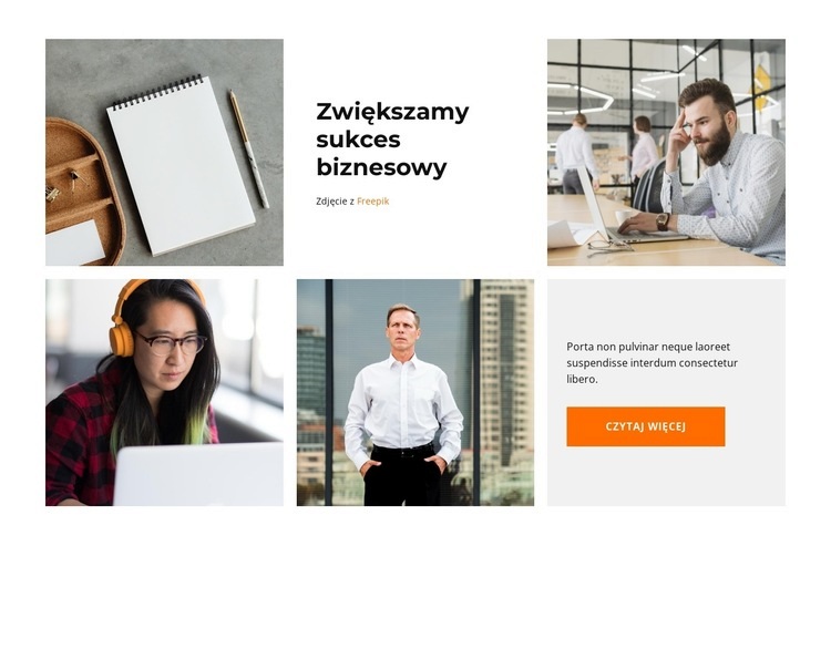 Życie w biurze Szablon HTML5