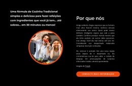 Construtor De Sites Premium Para Cozinhe, Aprenda, Ria, Coma