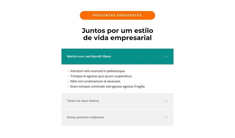 Principais perguntas Design do site