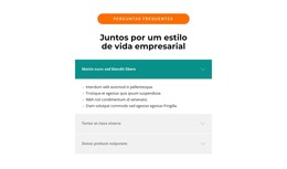 Principais Perguntas - Modelo HTML Gratuito