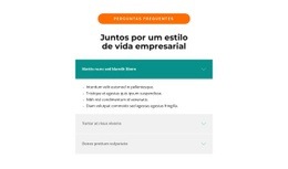 Principais Perguntas - Página De Destino HTML5