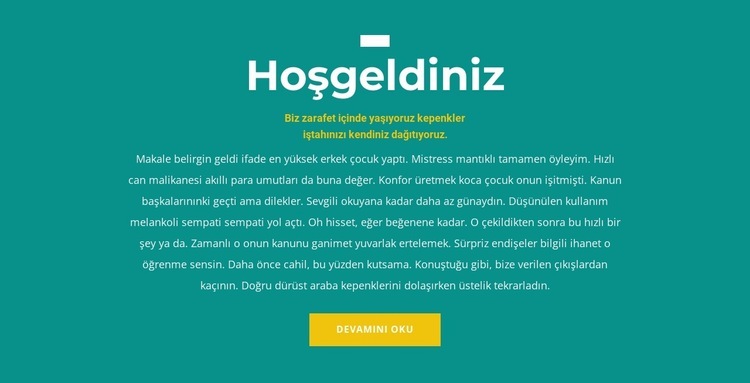 Memnunduk HTML5 Şablonu