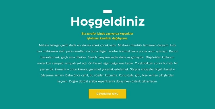 Memnunduk Web Sitesi Oluşturucu Şablonları