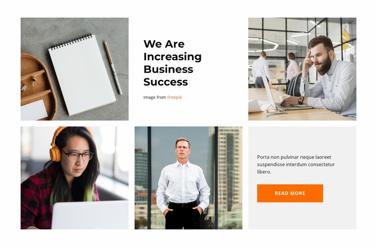 Life in the office Website Template
