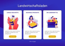 Landwirtschaftsladen – Responsive Einseitenvorlage