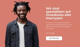 Kreativste HTML5-Vorlage Für Wir Sind Spezialisiert Auf Dreadlocks