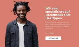 Wir Sind Spezialisiert Auf Dreadlocks - Benutzerdefinierter Website-Builder