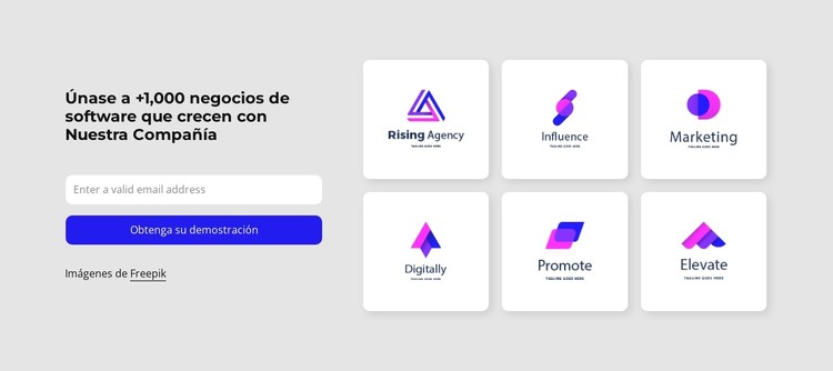 Únase a más de 1000 empresas de software Plantilla CSS