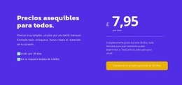 Plantilla HTML5 Más Creativa Para Precios Para Todos