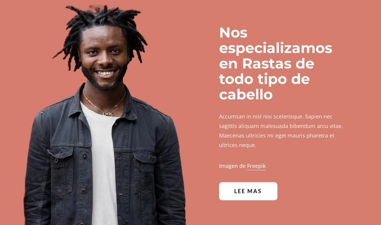 Somos especialistas en rastas Plantilla de sitio web