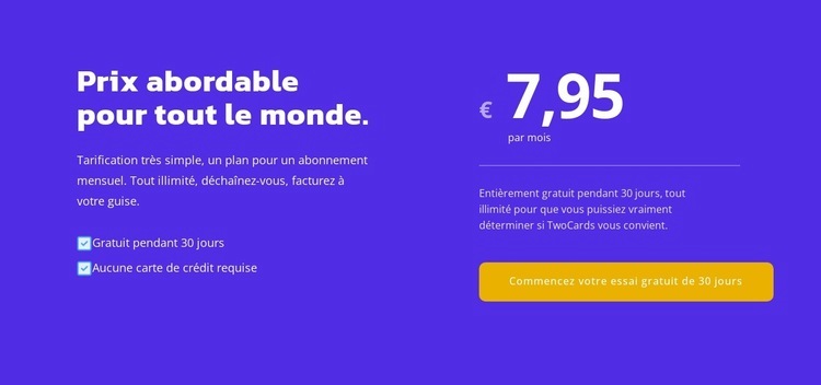 Tarif pour tous Conception de site Web