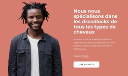 Nous Sommes Spécialisés Dans Les Dreadlocks Modèle De Site Web