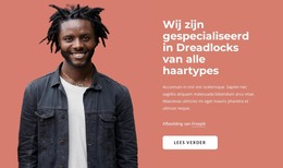 HTML-Paginaontwerp Voor Wij Zijn Gespecialiseerd In Dreadlocks