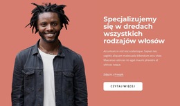 Specjalizujemy Się W Dredach Szablon Witryny Sieci Web