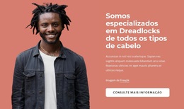 Somos Especializados Em Dreads - Modelo Para Adicionar Elementos À Página