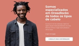 Somos Especializados Em Dreads Landing Page