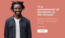 Responsiv HTML5 För Vi Är Specialiserade På Dreadlocks