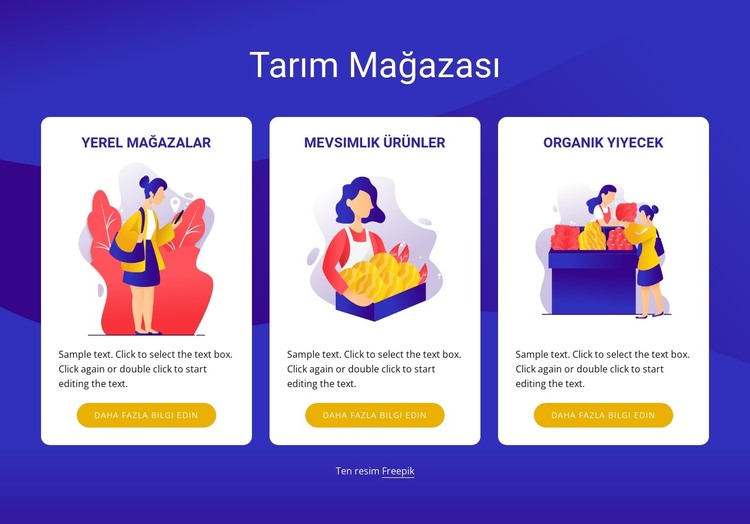 Farmimg mağazası HTML Şablonu