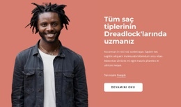 Dreadlock'Larda Uzmanız - HTML Builder Online