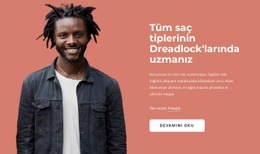 Dreadlock'Larda Uzmanız Için En Yaratıcı HTML5 Şablonu