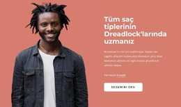 Dreadlock'Larda Uzmanız - Joomla Şablonu Ücretsiz Duyarlı