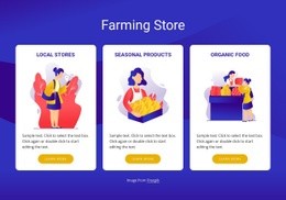 Farmimg Store - Web Page Design For Any Device
