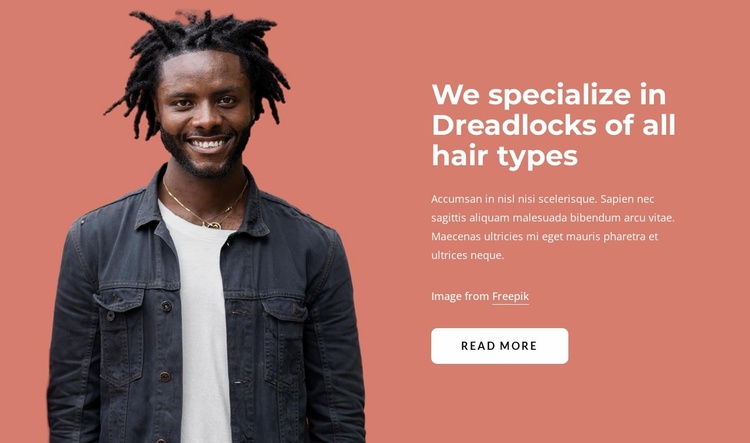 We specialise in dreadlocks eCommerce Template