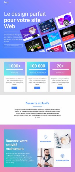 Concevoir Des Sites Web Pour Les Entreprises - Modèle HTML5 Professionnel Personnalisable